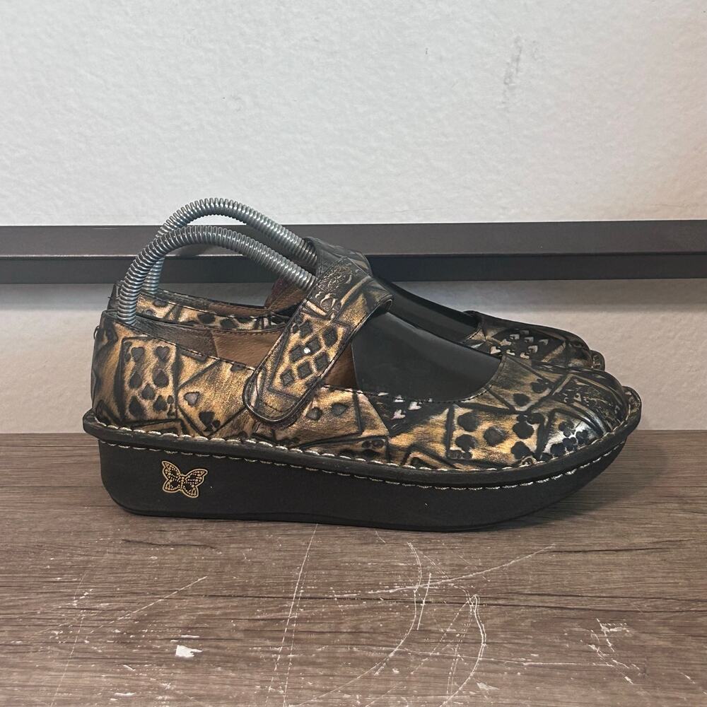 Alegria Paloma Mary Jane Poker Face Women’s Clogs Shoes Size 38 (8-8.5) Bronze - Picture 3 of 8